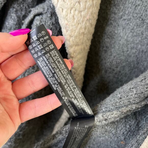 ZARA Knit Sherpa Collar Cardigan - Picture 15 of 16